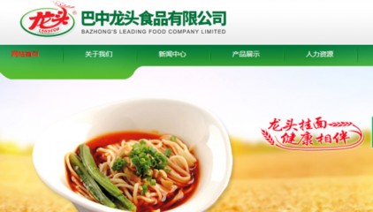 四川省巴中龙头食品和本公司签约网页设计合同